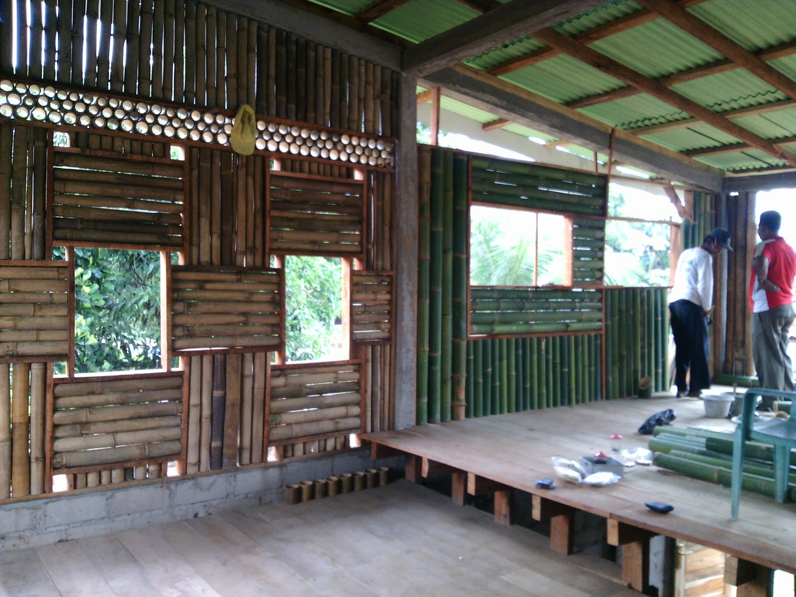 43 Gambar Rumah  Dinding Anyaman  Bambu Gratis Terbaik 