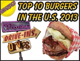 BurgerMe - Top Ten Burger in 2013 by Diners Drive-ins and Dives