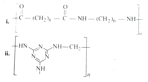 Identify the monomer in the following polymeric structures. (i) | Filo