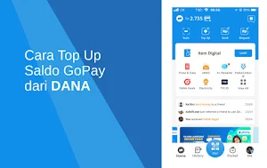 Cara Top Up Saldo GoPay dari DANA