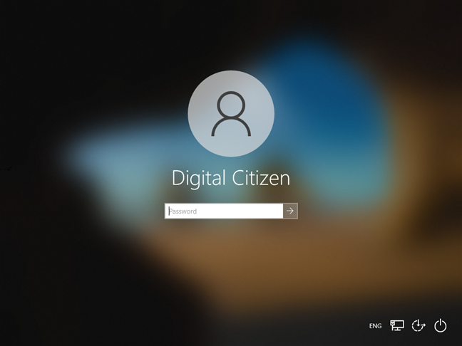 Pantalla de inicio de sesión de Windows 10