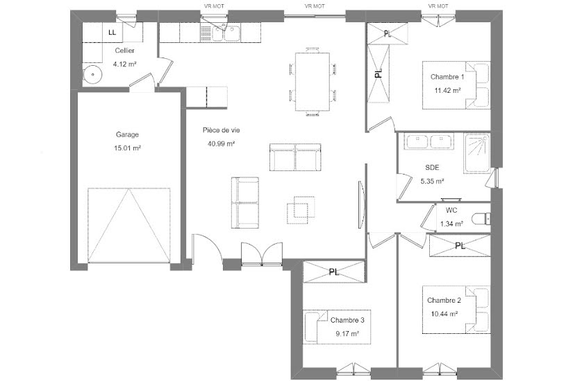  Vente Terrain + Maison - Terrain : 561m² - Maison : 82m² à Azay-le-Rideau (37190) 