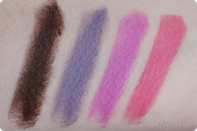 MAC ColorRocker ColourRocker LE Limited Edition Bunnybeams Evening Buzz Digging It Secret # Cold Hard Cash Gritty Girl Mud Wrestler Feeling Fizzy Lipstick Lippenstift Review Swatches Tragebilder 13