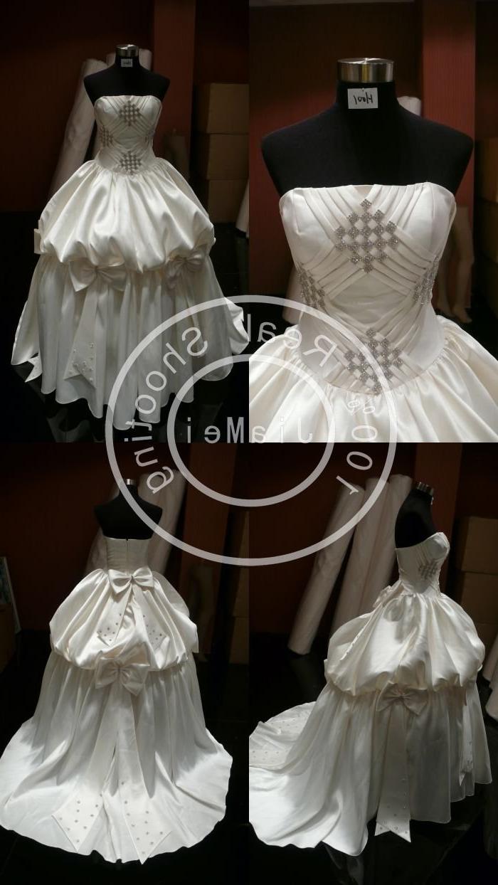 Wedding dress ruched ruffle