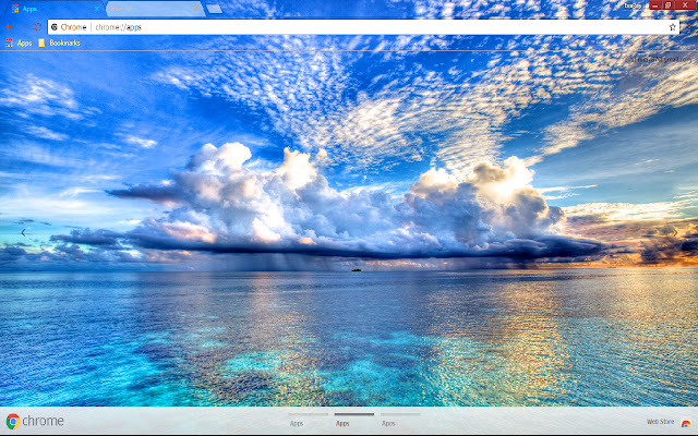 Cloud Horizon Landscape Maldives chrome extension