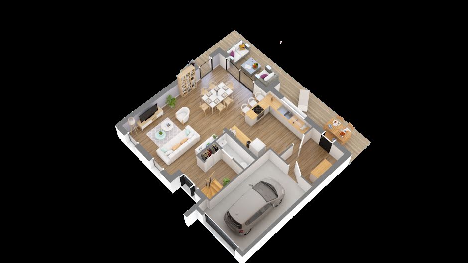 Vente maison neuve 4 pièces 88.7 m² à Eleu-dit-Leauwette (62300), 197 725 €
