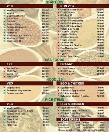 Spicy Village menu 