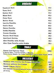 Green Leaf Cafe menu 3