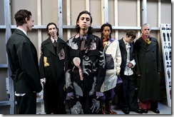 seen backstage ahead of the Marni show during Milan Men's Fashion Week Fall/Winter 2018/19 on January 13, 2018 in Milan, Italy.