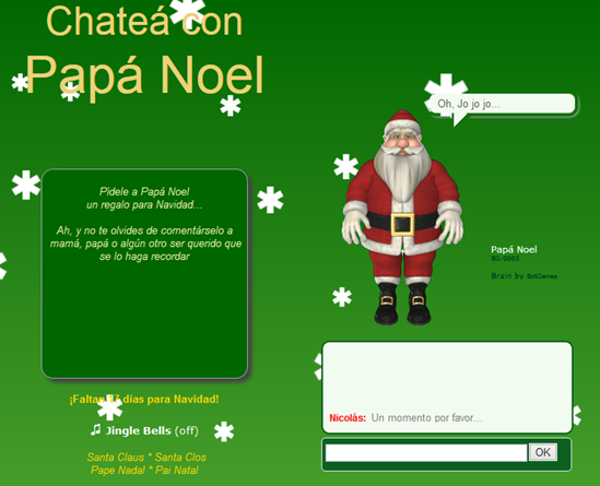 chatear con santa claus