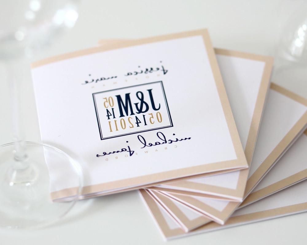 Modern Logo Tri Fold Wedding