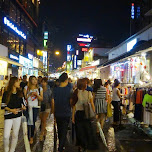 shopping in Hongdae in Seoul, South Korea 