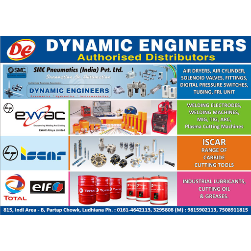 Dynamic Engineers, 815, INDUSTRIAL AREA B,, PARTAP CHOWK,, Ludhiana, Punjab 141003, India, Engineer, state PB