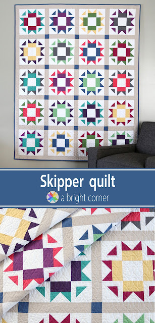 Skipper quilt pattern by Andy of A Bright Corner