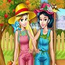 Princesses Working in the Garden Chrome extension download