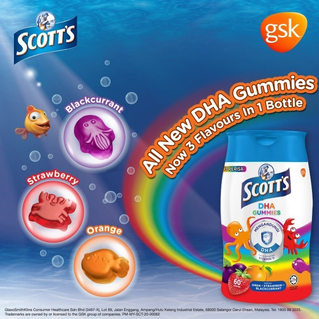 Tingkatkan Sistem Imun Anak-Anak Dengan Scott's DHA Chewable Gummies