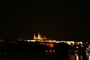 Prague Castle at night