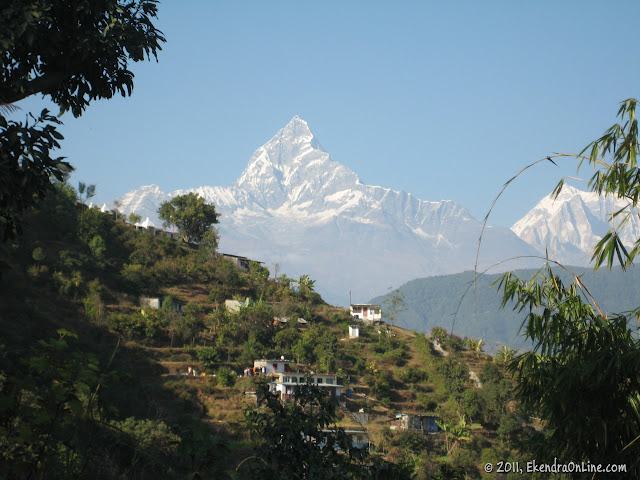 Another bright view of Fishtail from my home