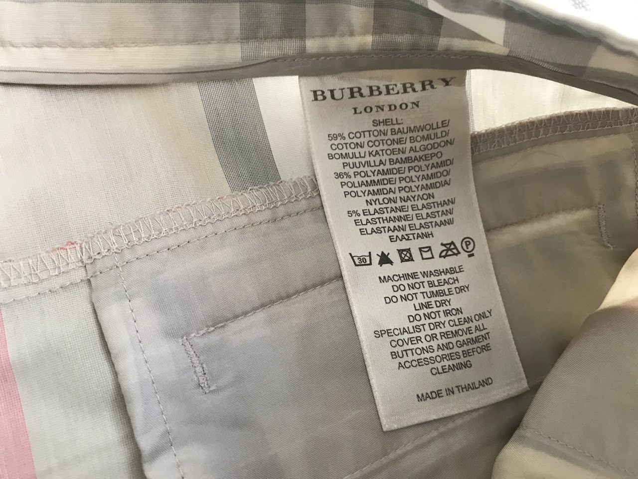 Burberry London Plaid Shorts