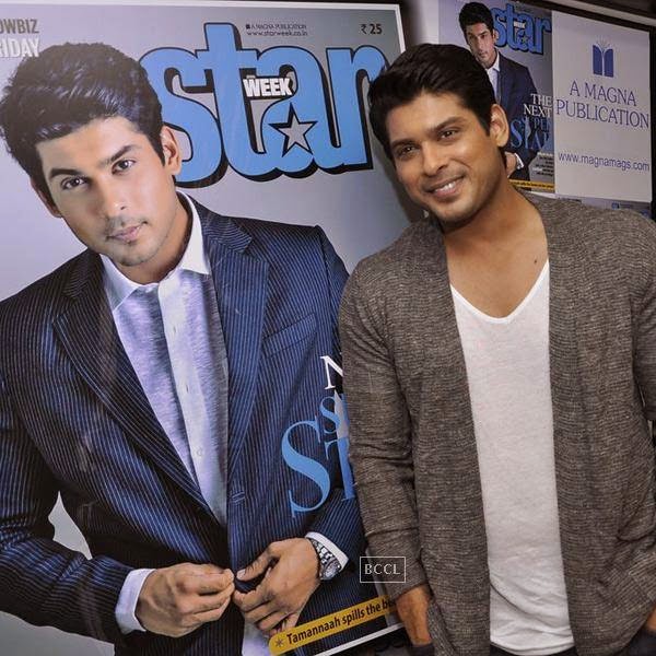 Sidharth Shukla during the cover launch of Star Week magazine, in Mumbai, on July 31, 2014. (Pic: Viral Bhayani)