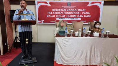 Haris Sukamto Hadiri Kegiatan Konsolidasi Pelatihan Fungsional Balai Diklat Hukum dan HAM