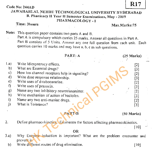 BP404T Pharmacology I 