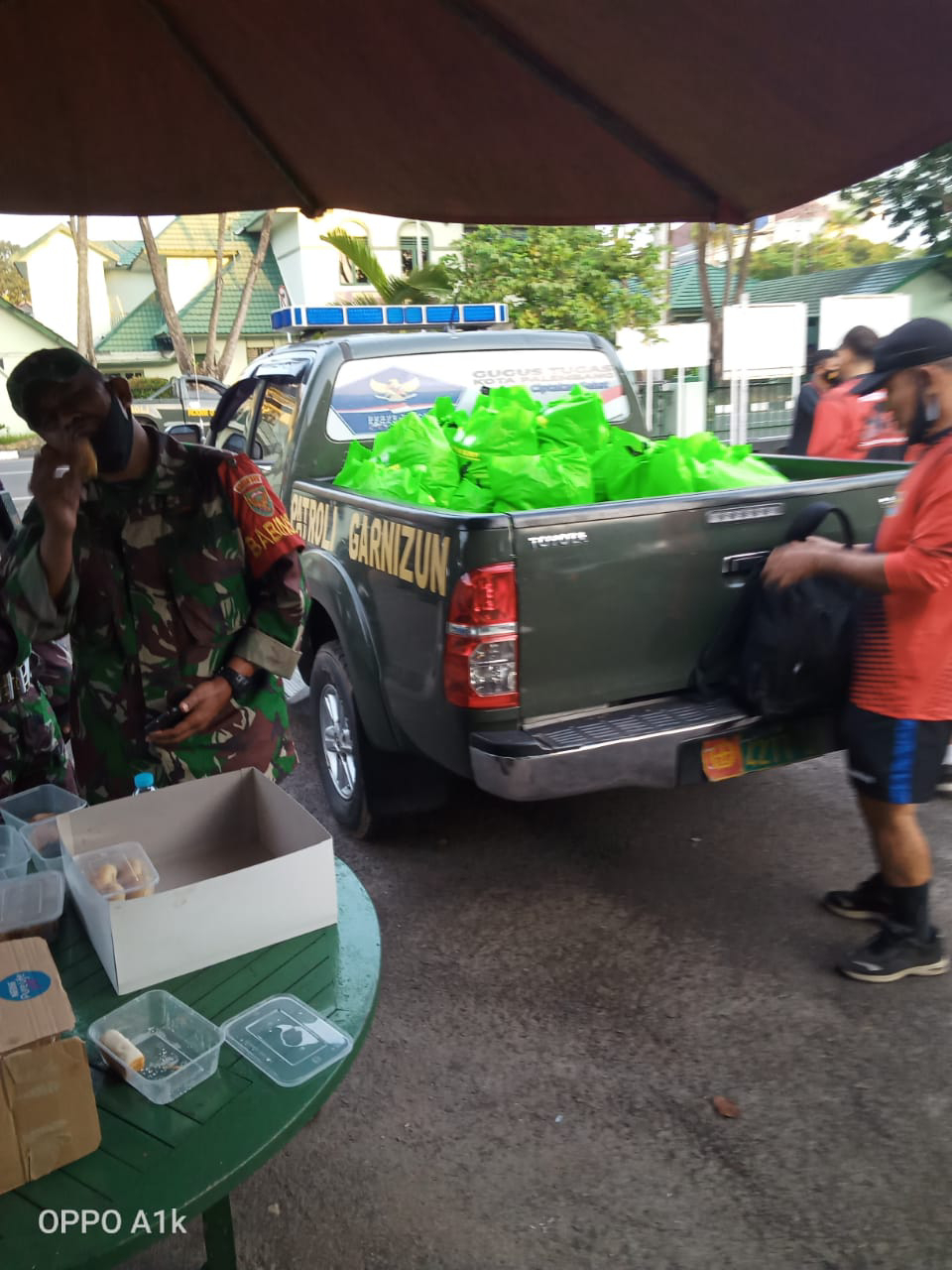 Ratusan paket sembako di siapkan Kodim 0418 palembang untuk warga kampung Jawi