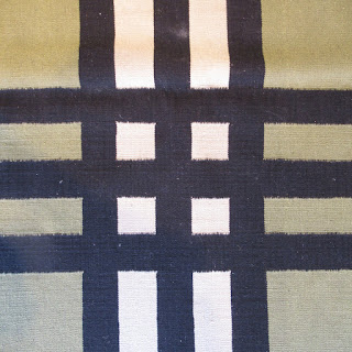 Oversized Plaid Wool Area Rug 1