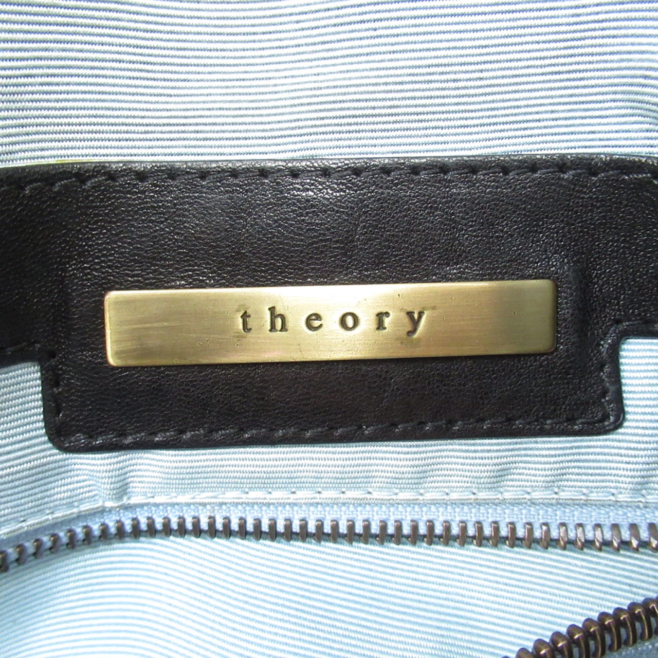 Theory Large Leather Shoulder Bag