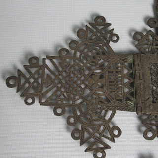 Ethiopian Cross Brass Ornament