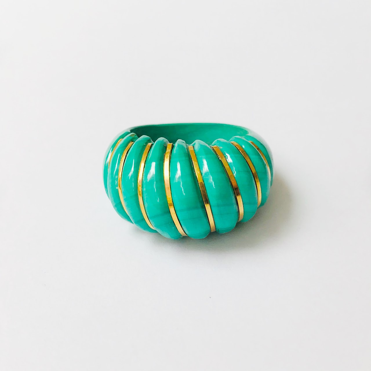 14K Gold & Ceramic Ring