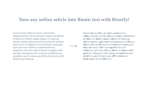 Bionify | Read faster!