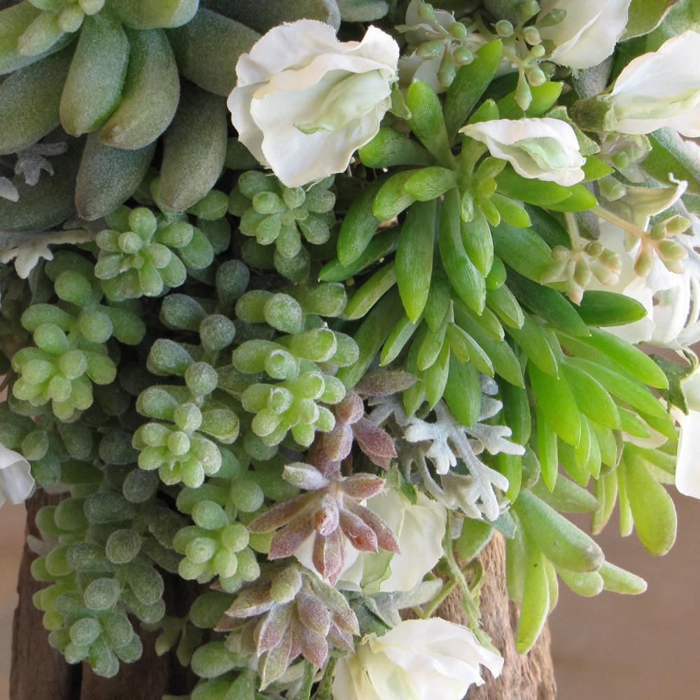 Silk bridal bouquet with white