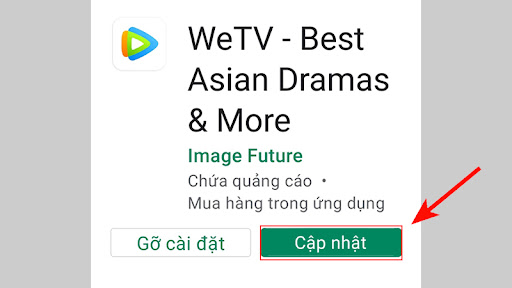 Nhấn Cập nhật