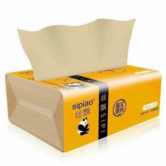 Giấy Ăn Than Tre Gấu Trúc Hoạt Tính Siêu Dai Sipiao Cao Cấp