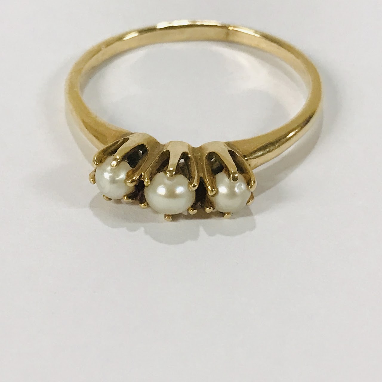 14K Gold and Pearl Ring