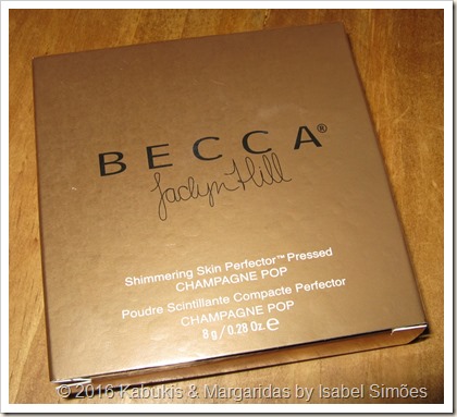 Shimmering Skin Perfector Pressed na Tonalidade #Champagne Pop da Becca x Jaclyn Hill  