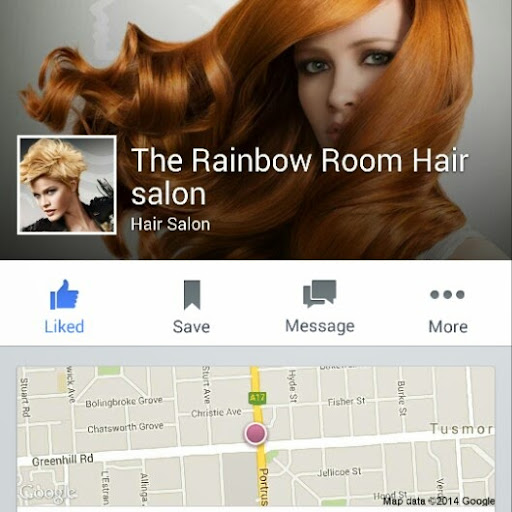 The Rainbow Room Hair Salon logo