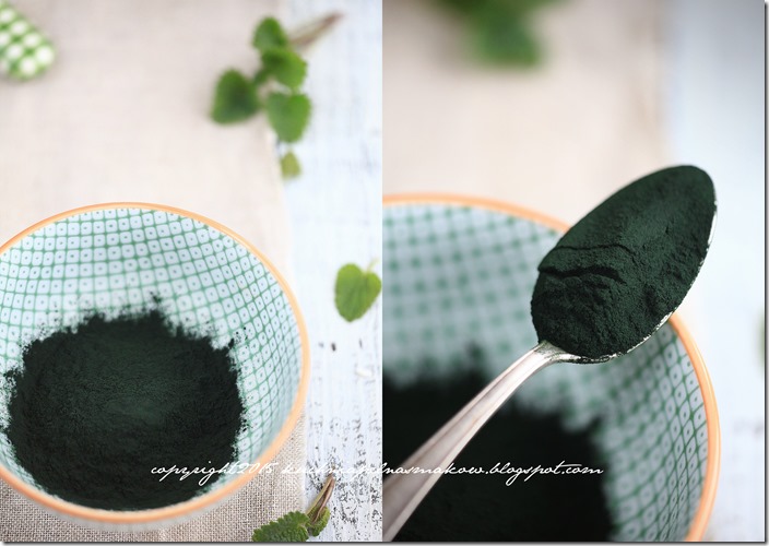 Zielony koktajl ze spiruliną