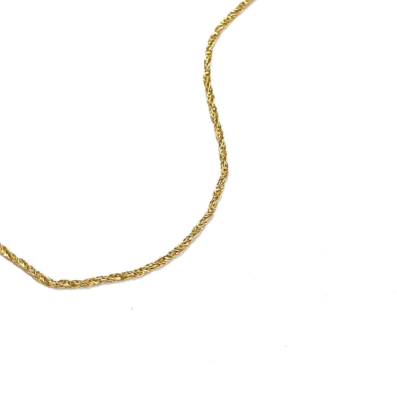 14K Gold Rope Chain Necklace