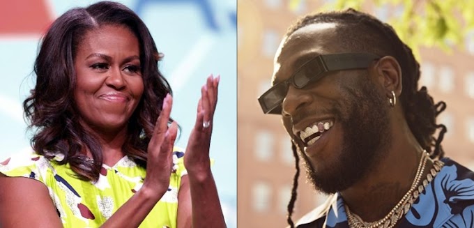 Burna boy azidi kupasua anga, Mke wa rais mstaafu wa Marekani Michelle Obama autaja wimbo wake anaousikiliza akiwa mzoezini