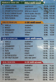 Aavin Junction menu 4