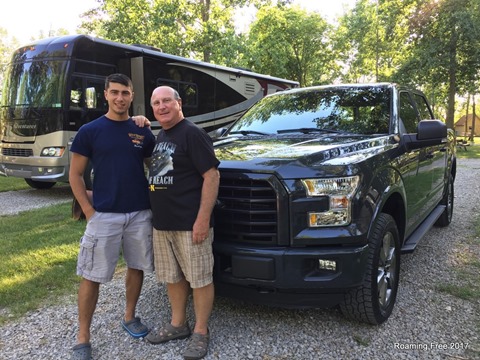 Dad's happy that Nicolas found the truck he wanted