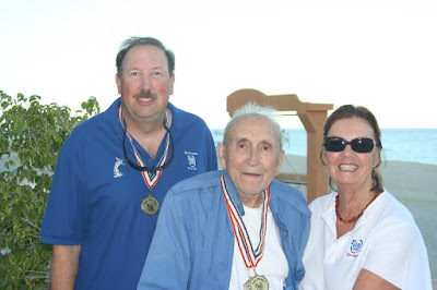 Anglers Roland Martines, Karin Abbott Hall, and Mike Totey