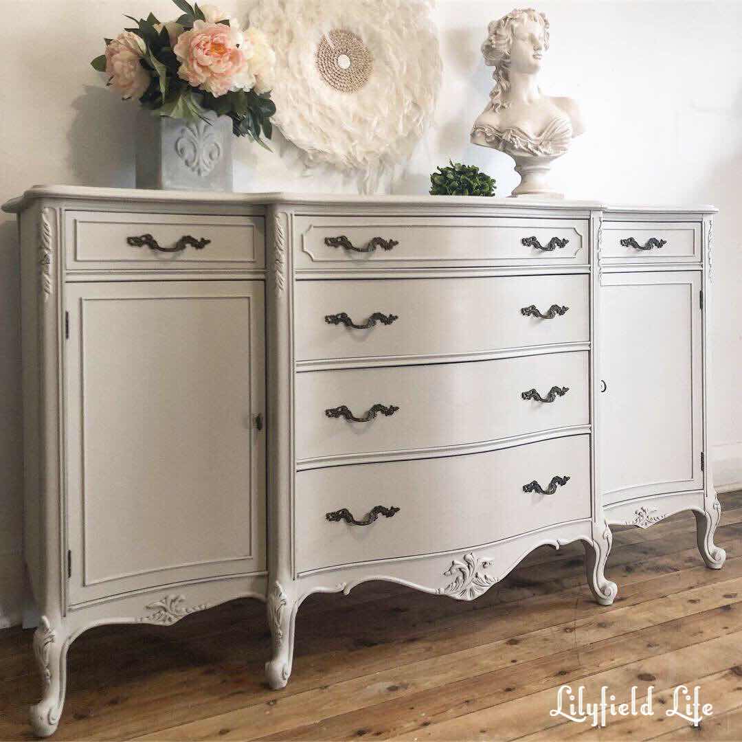 lilyfield life french hand painted vintage sideboard - chalk paint