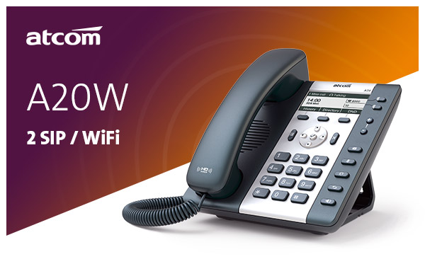 ATCOM A20W - Điện thoại IP WiFi Tốt nhất thế giới, Bảo hành chính hãng 24 Tháng. 