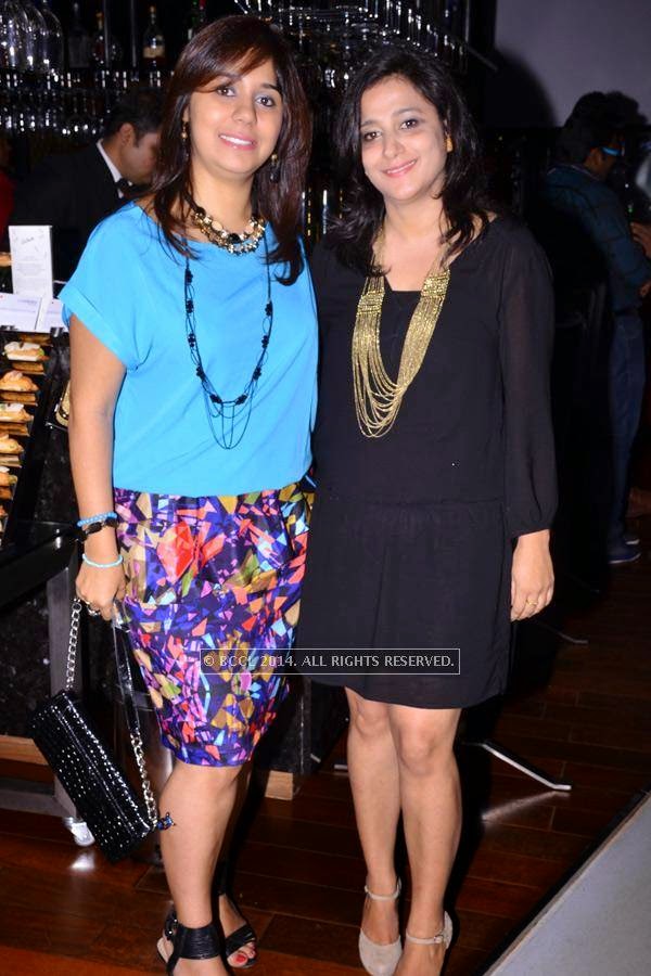 Moneesha and Rosina during the art exhibition, held at at Le Meridien, in Bangalore.