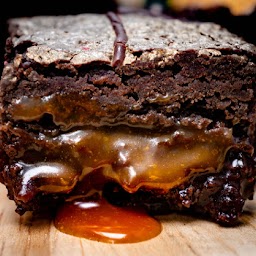 Vegan Salted Caramel Brownie