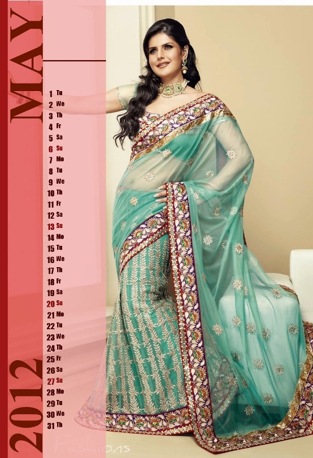 Zarine Khan - Calendar 2012