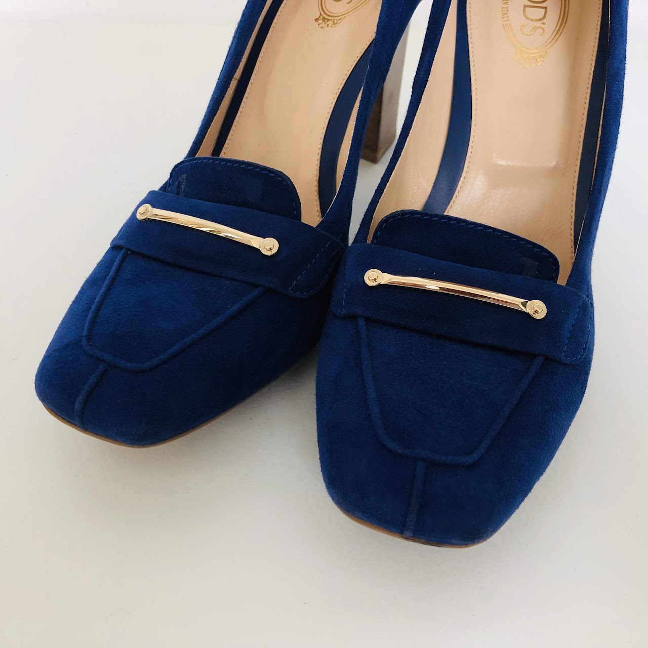 Tod's Cobalt Suede Pumps